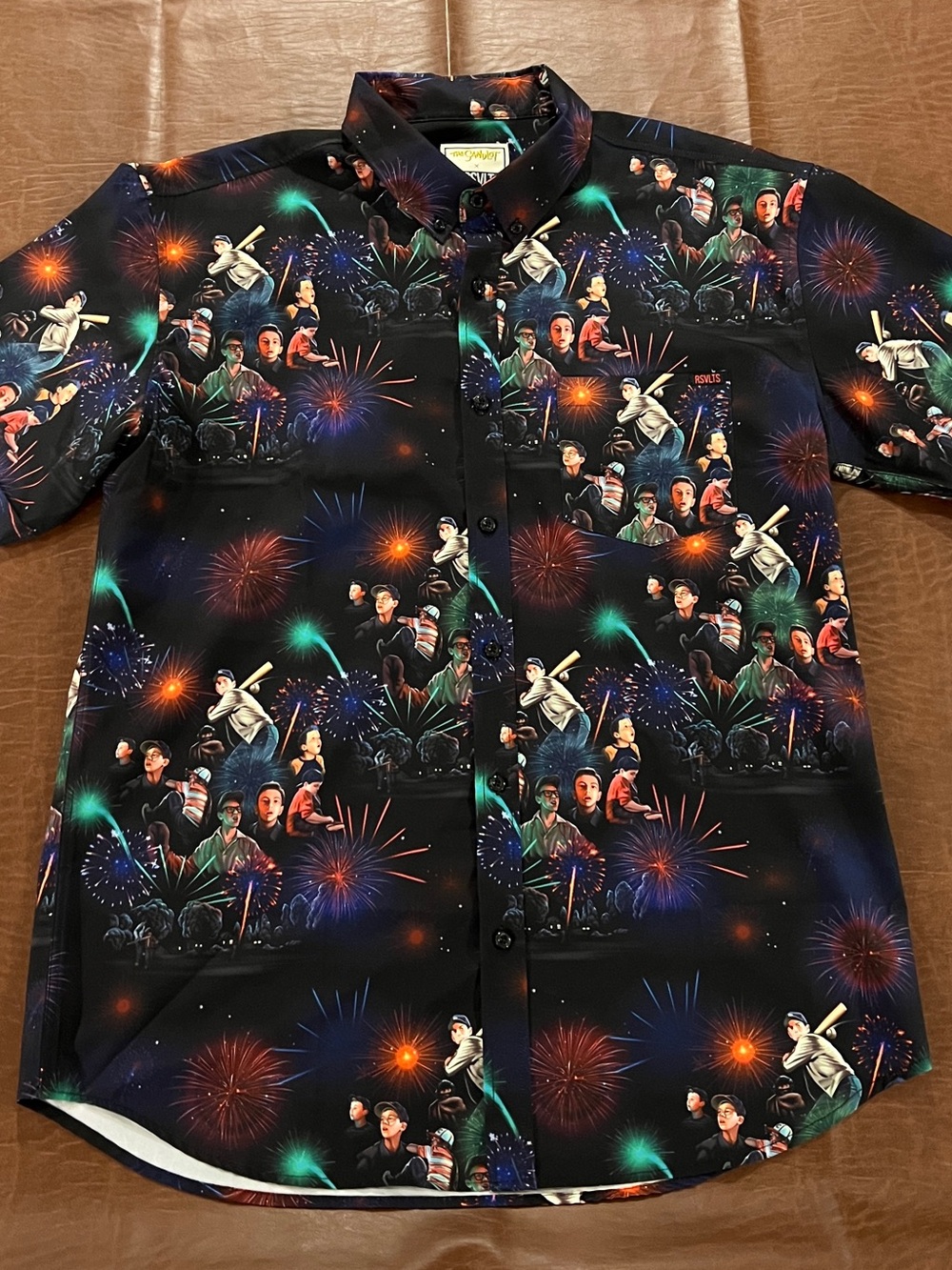 RSVLTS AOP The Sandlot Nightgame Button Down Shirt - Size XL